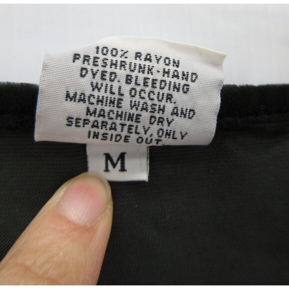 CP Shades Top Medium Sausalito Velvet Blouse Cottage Whimsigoth VTG - Picture 9 of 10